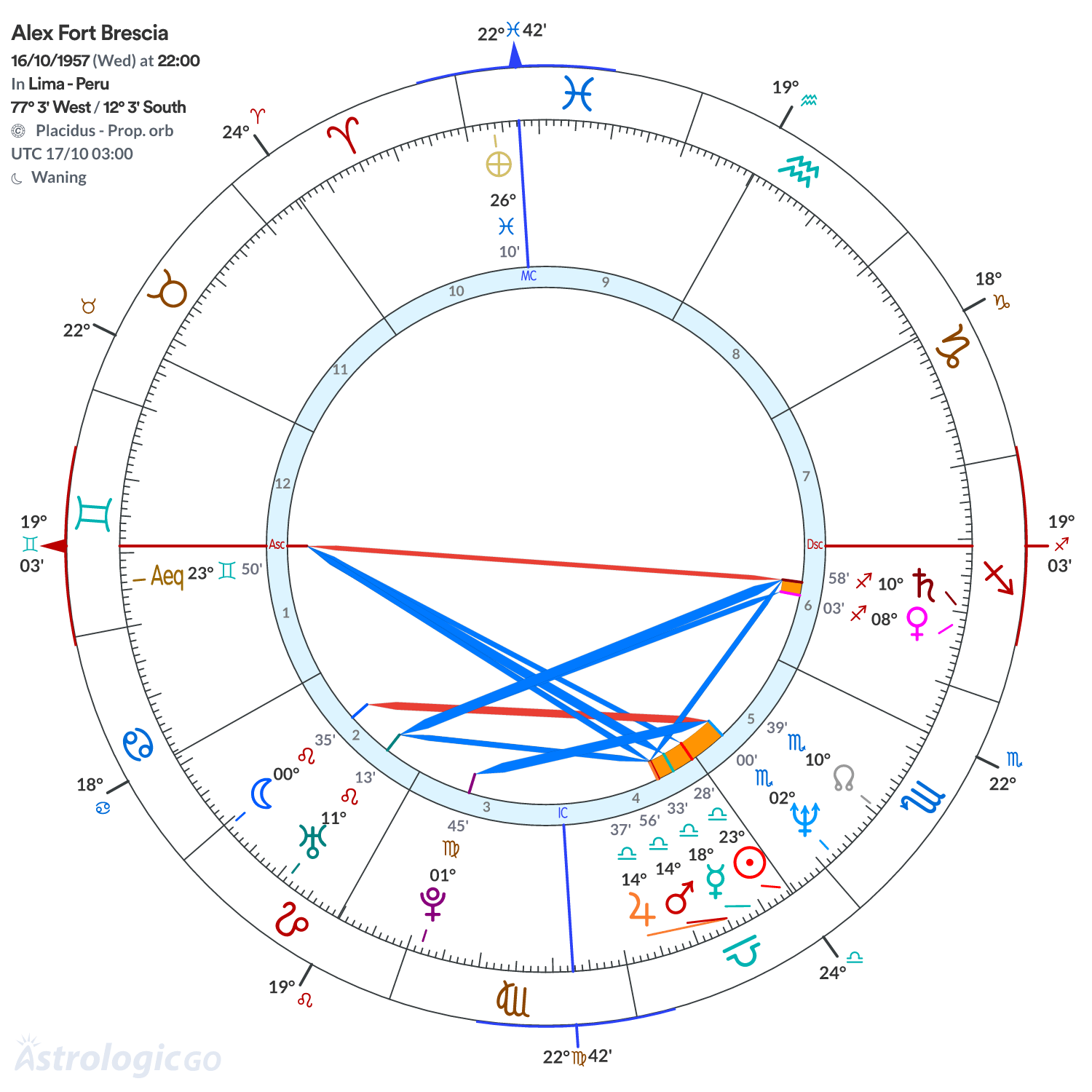 Chart wheel - Alex Fort Brescia
