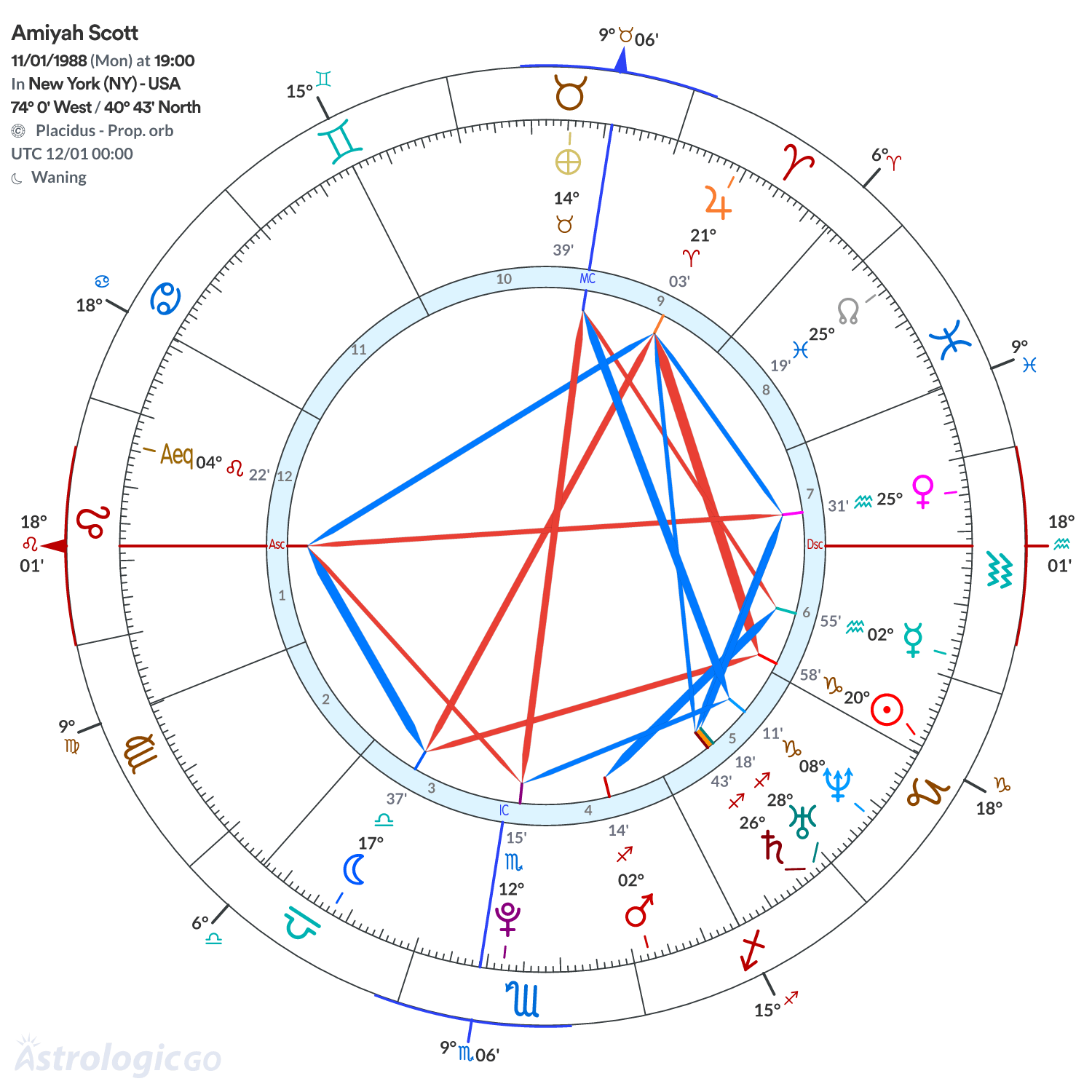 Chart wheel - Amiyah Scott