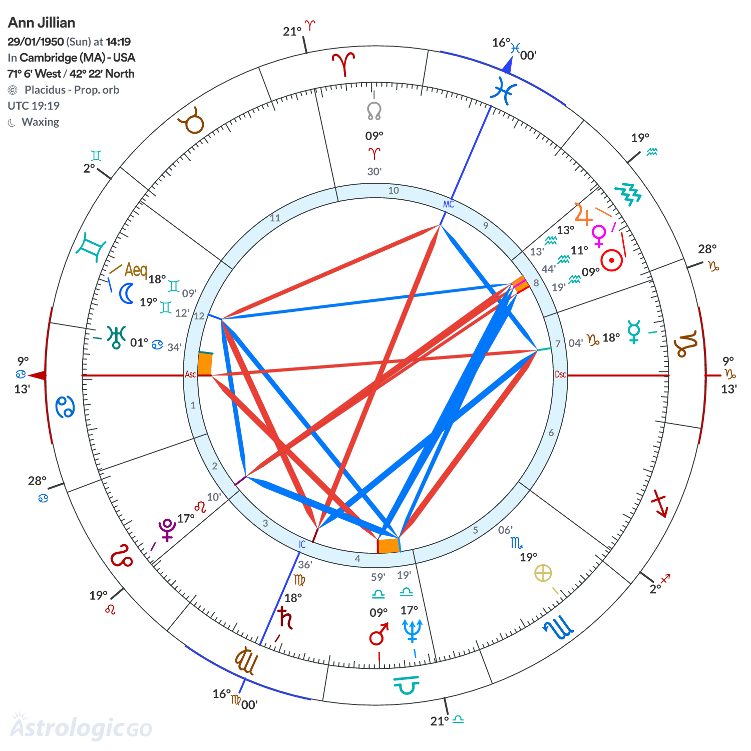 Chart wheel - Ann Jillian