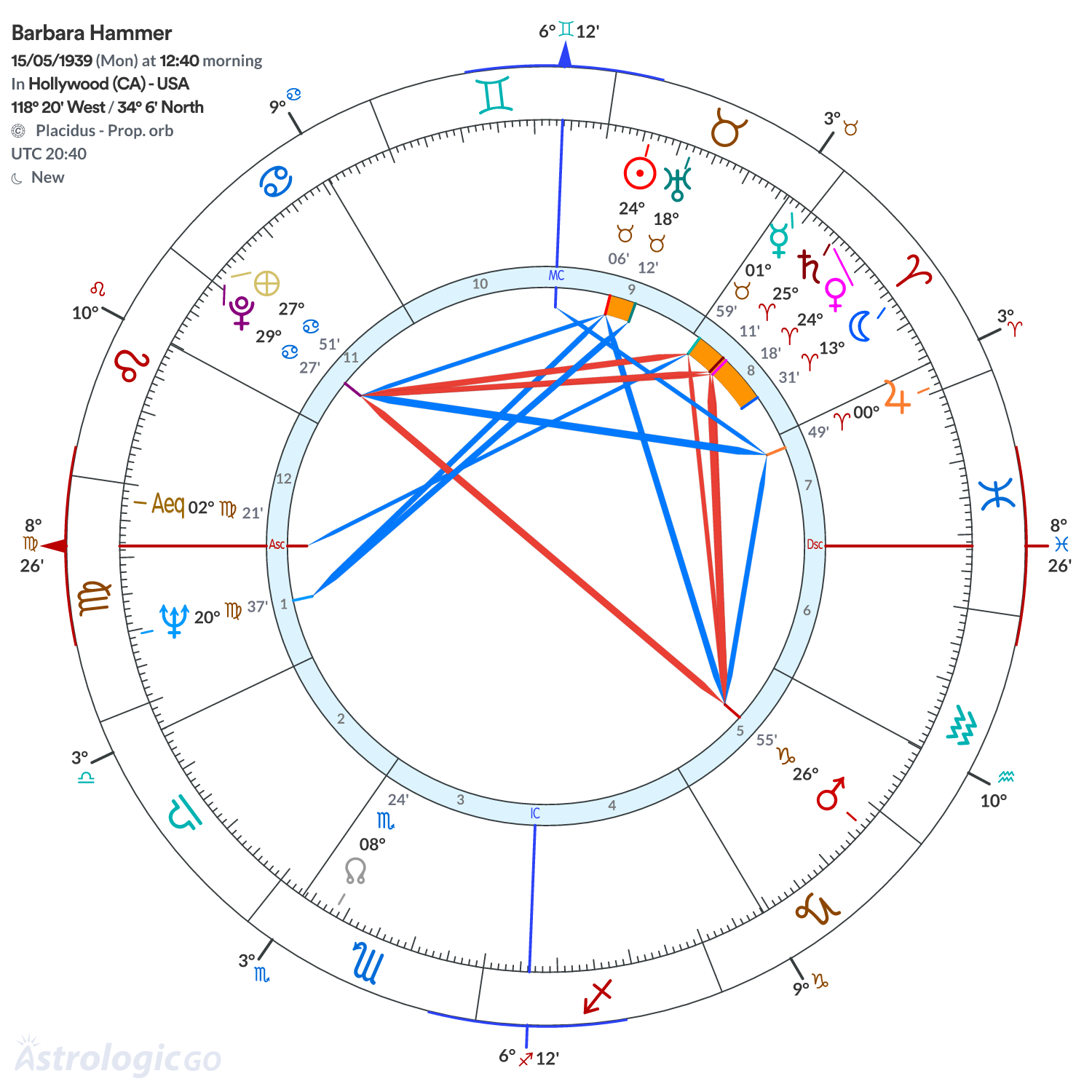 Chart wheel - Barbara Hammer
