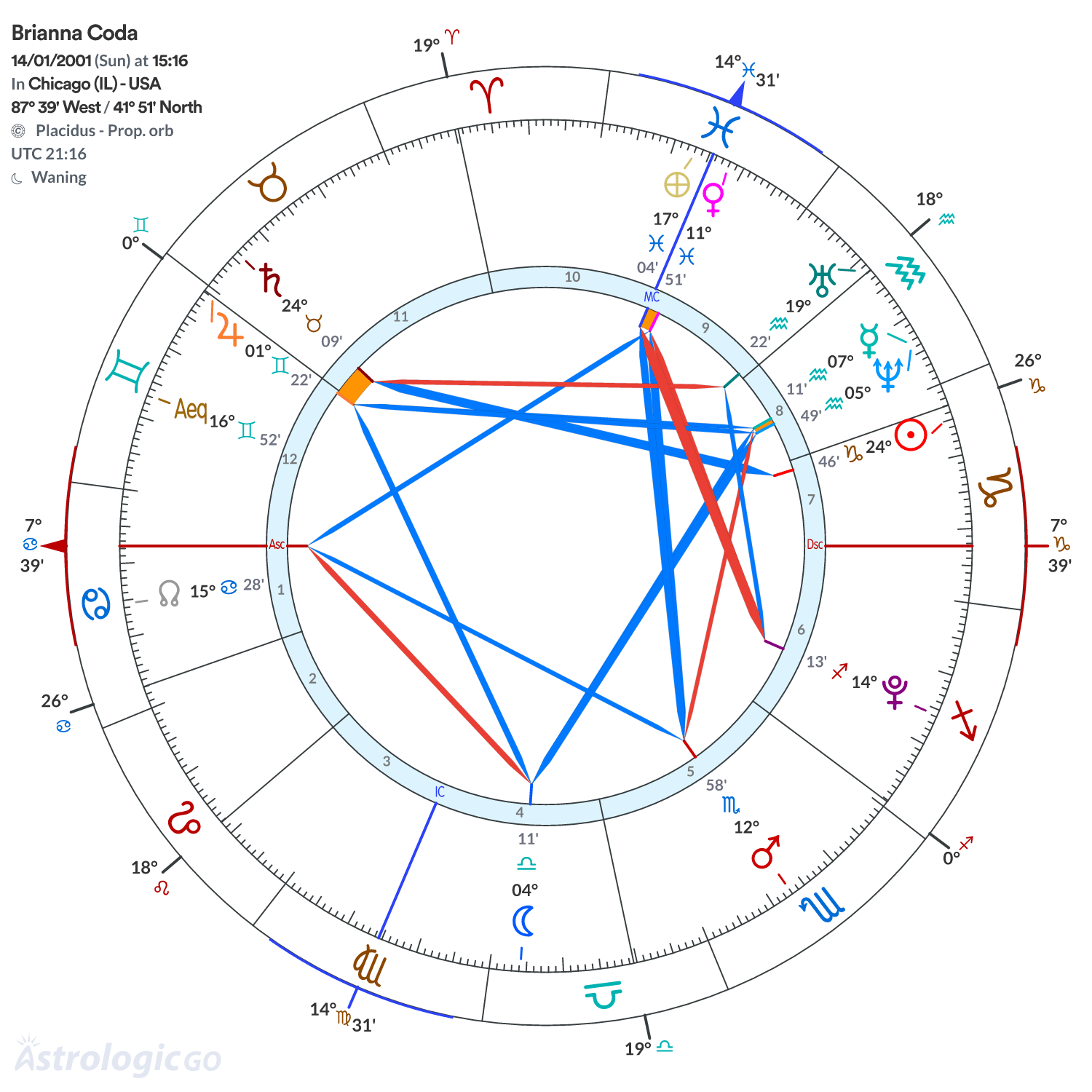 Chart wheel - Brianna Coda