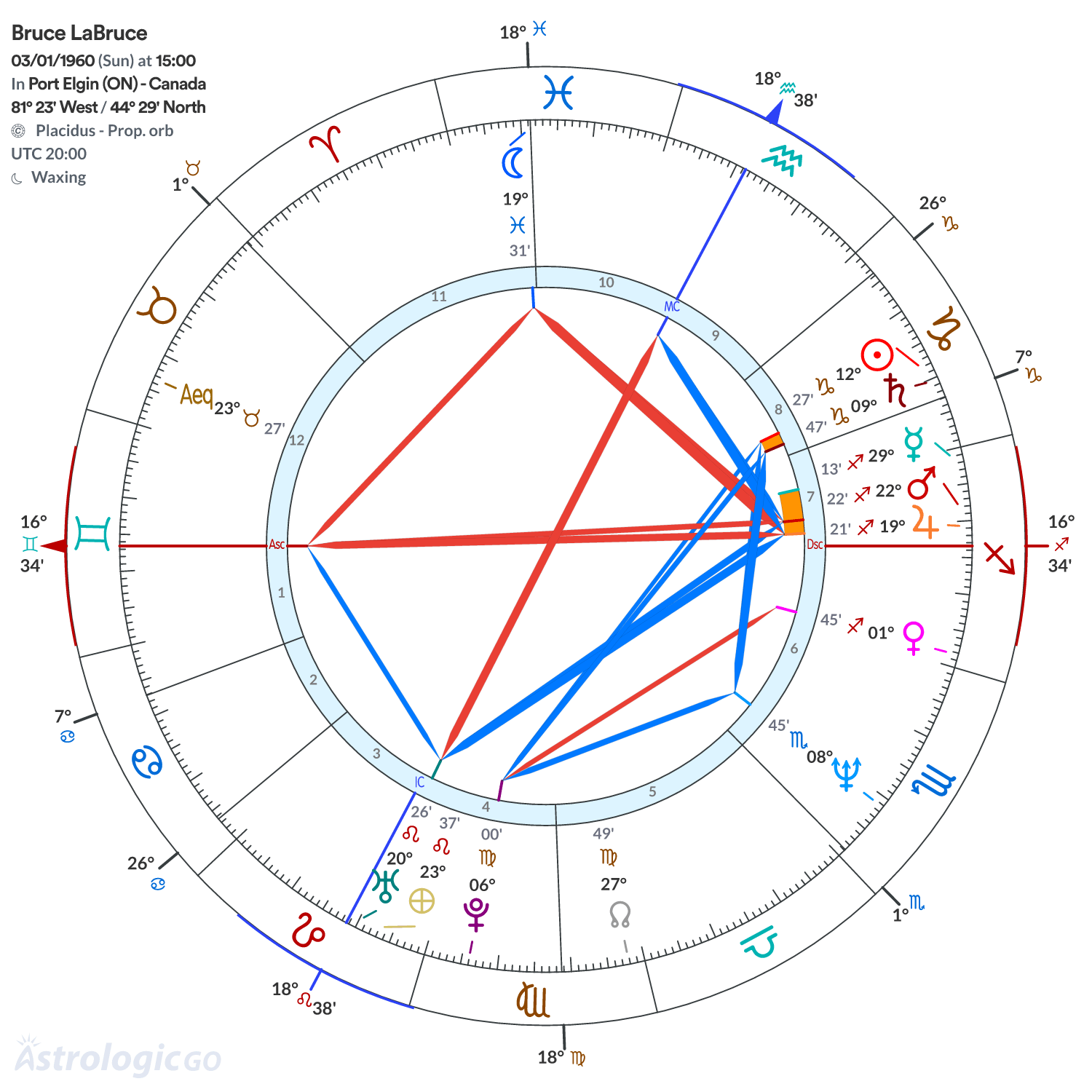 Chart wheel - Bruce LaBruce