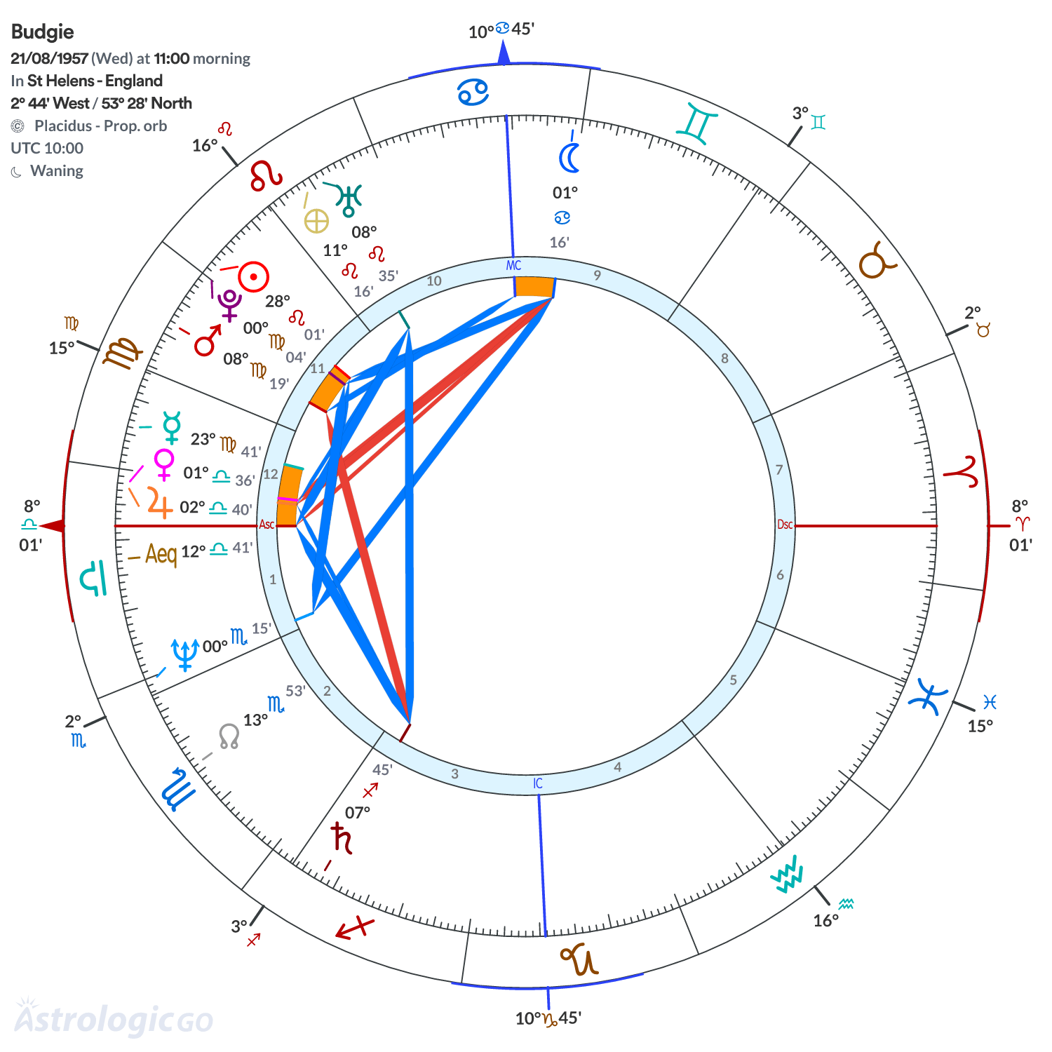 Chart wheel - Budgie