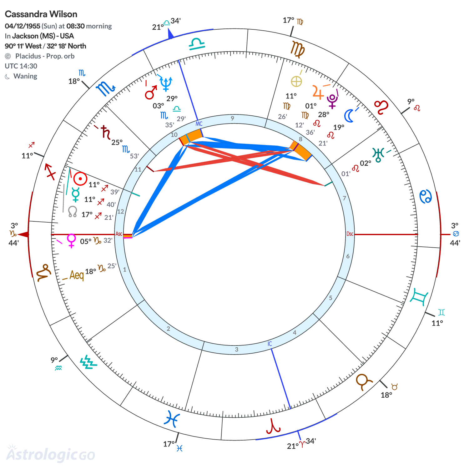 Chart wheel - Cassandra Wilson