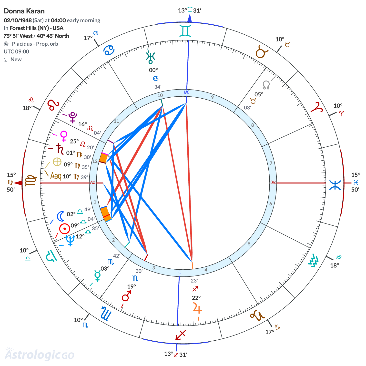 Chart wheel - Donna Karan
