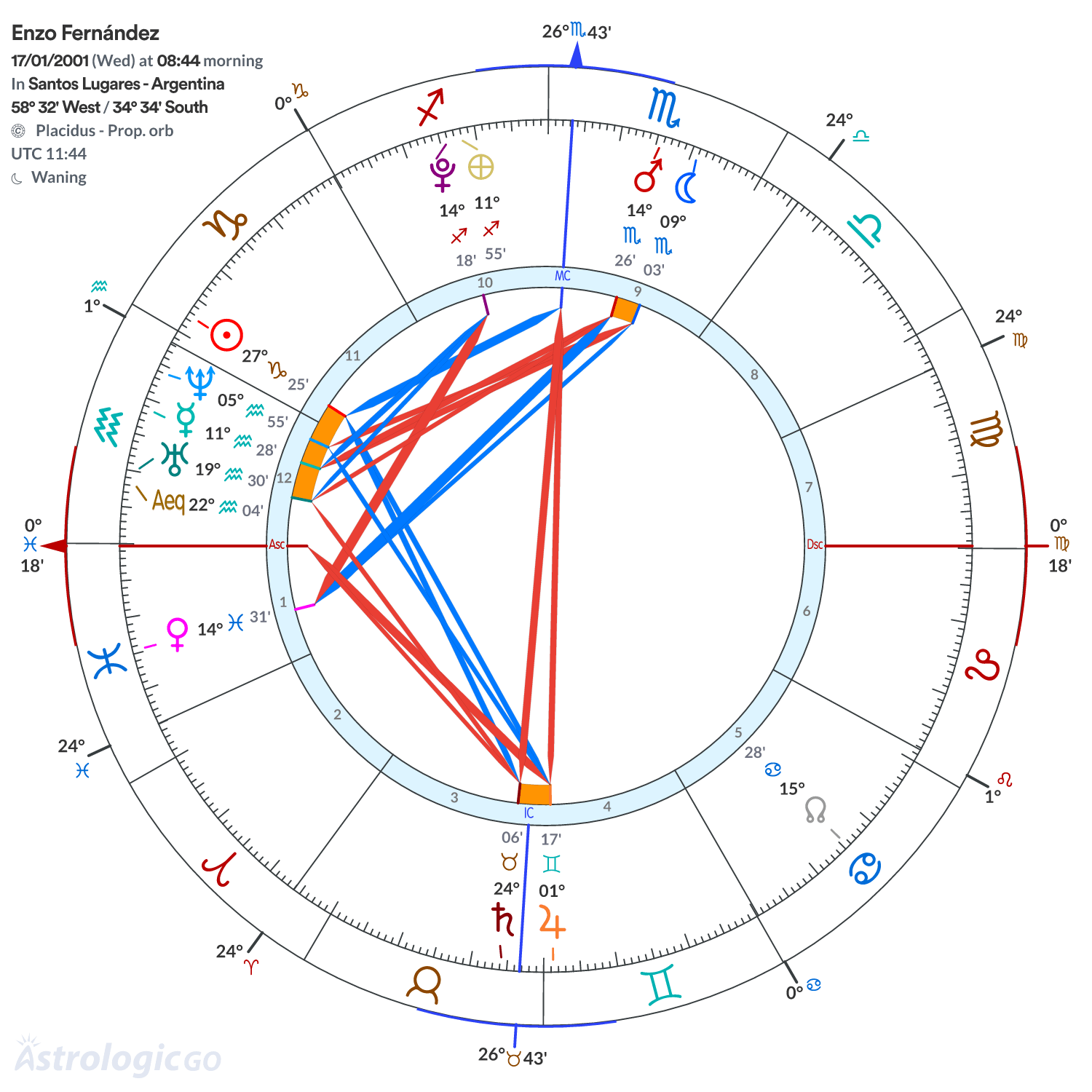 Chart wheel - Enzo Fernández