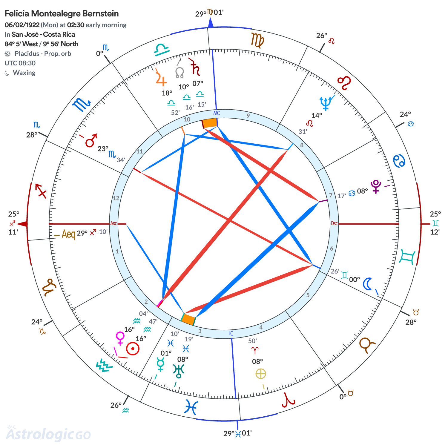 Chart wheel - Felicia Montealegre Bernstein