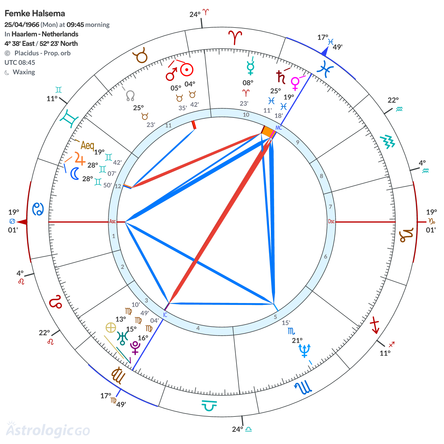 Chart wheel - Femke Halsema