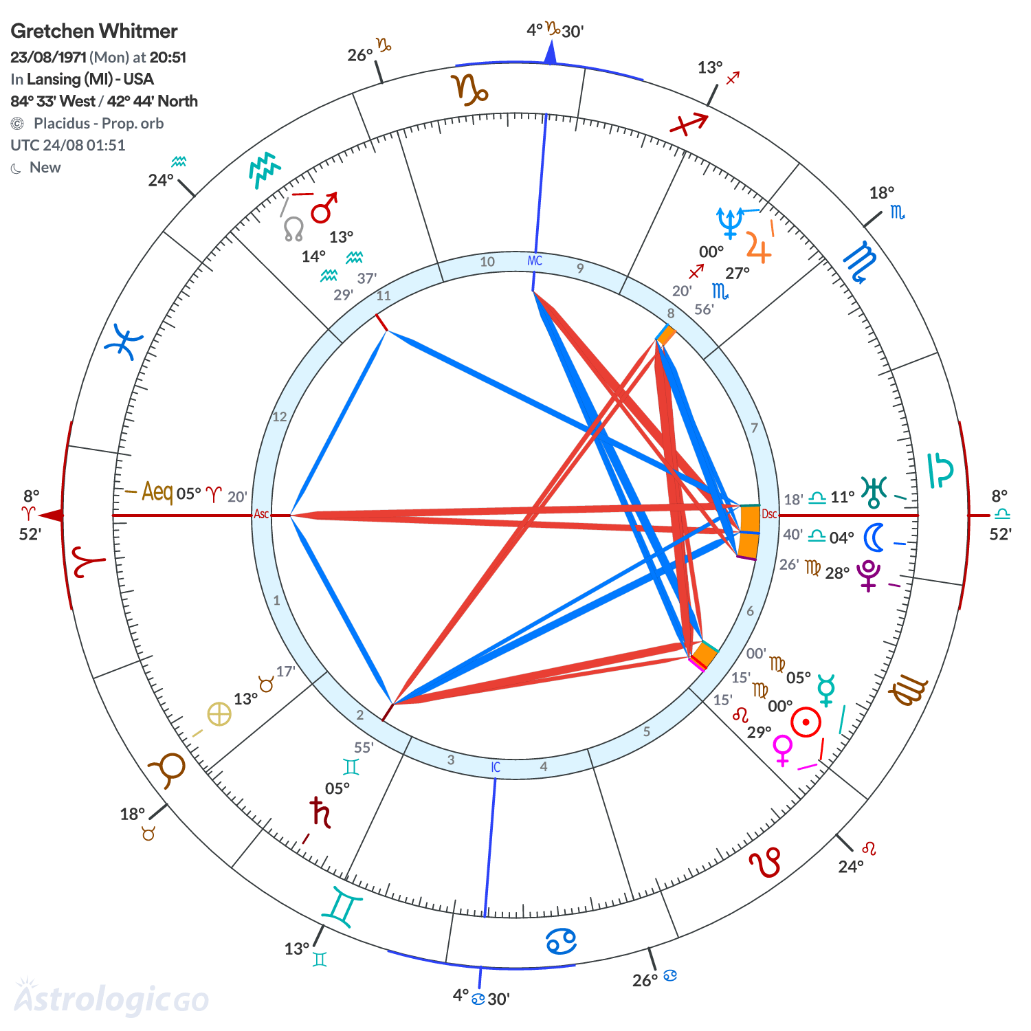 Chart wheel - Gretchen Whitmer