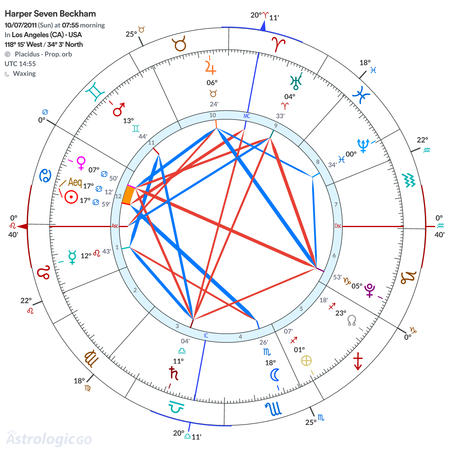 Chart wheel - Harper Seven Beckham