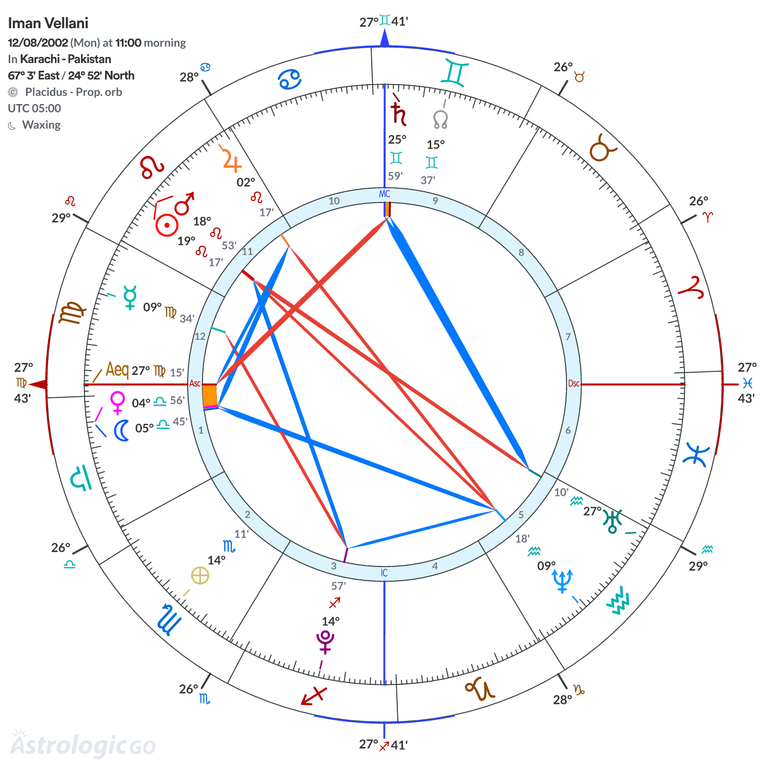 Chart wheel - Iman Vellani