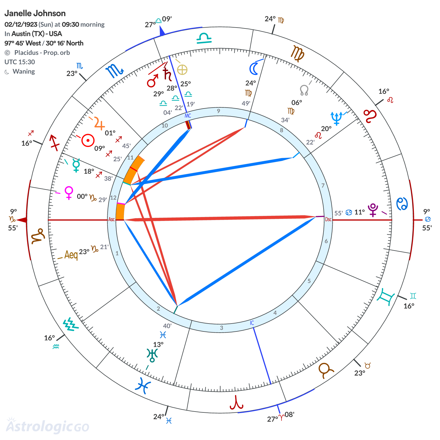 Chart wheel - Janelle Johnson