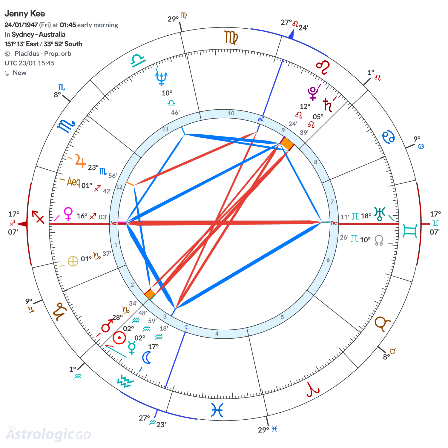 Chart wheel - Jenny Kee