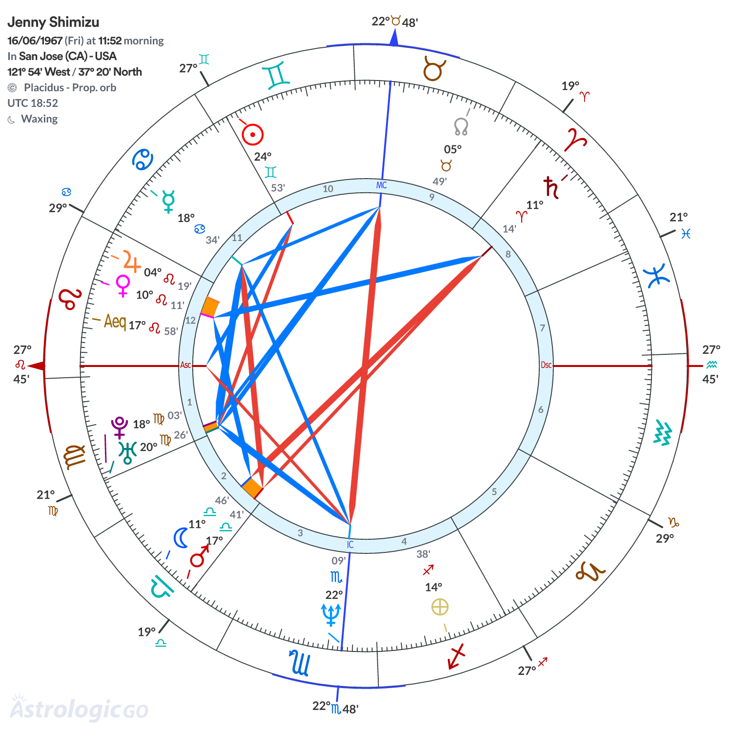 Chart wheel - Jenny Shimizu