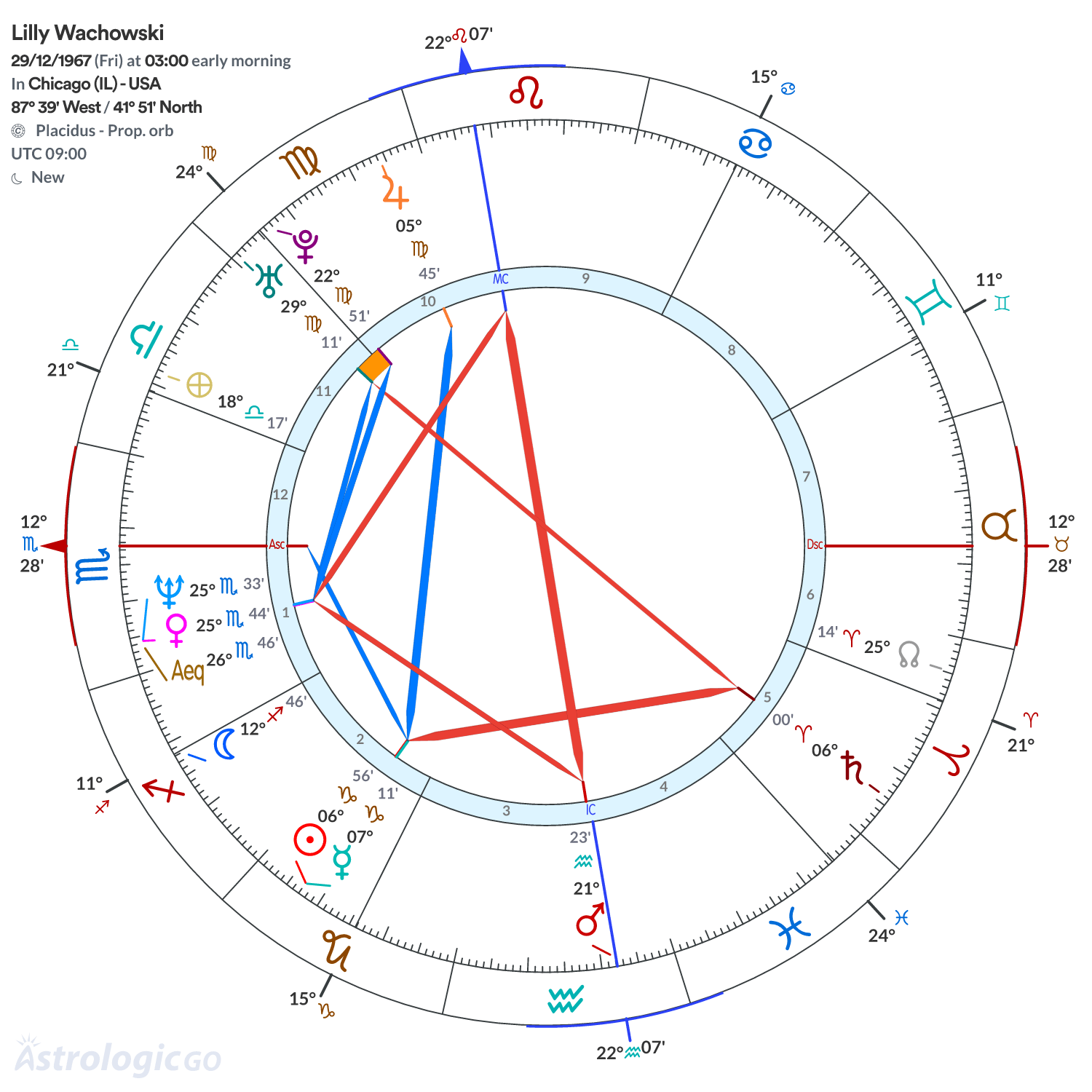 Chart wheel - Lilly Wachowski