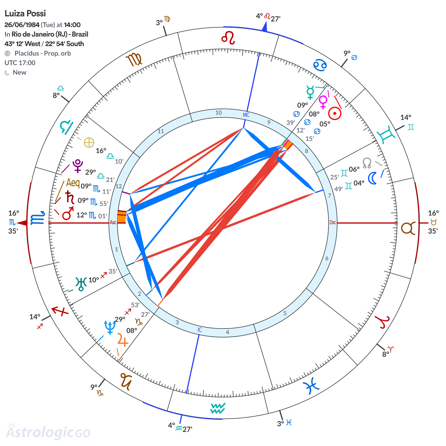 Chart wheel - Luiza Possi
