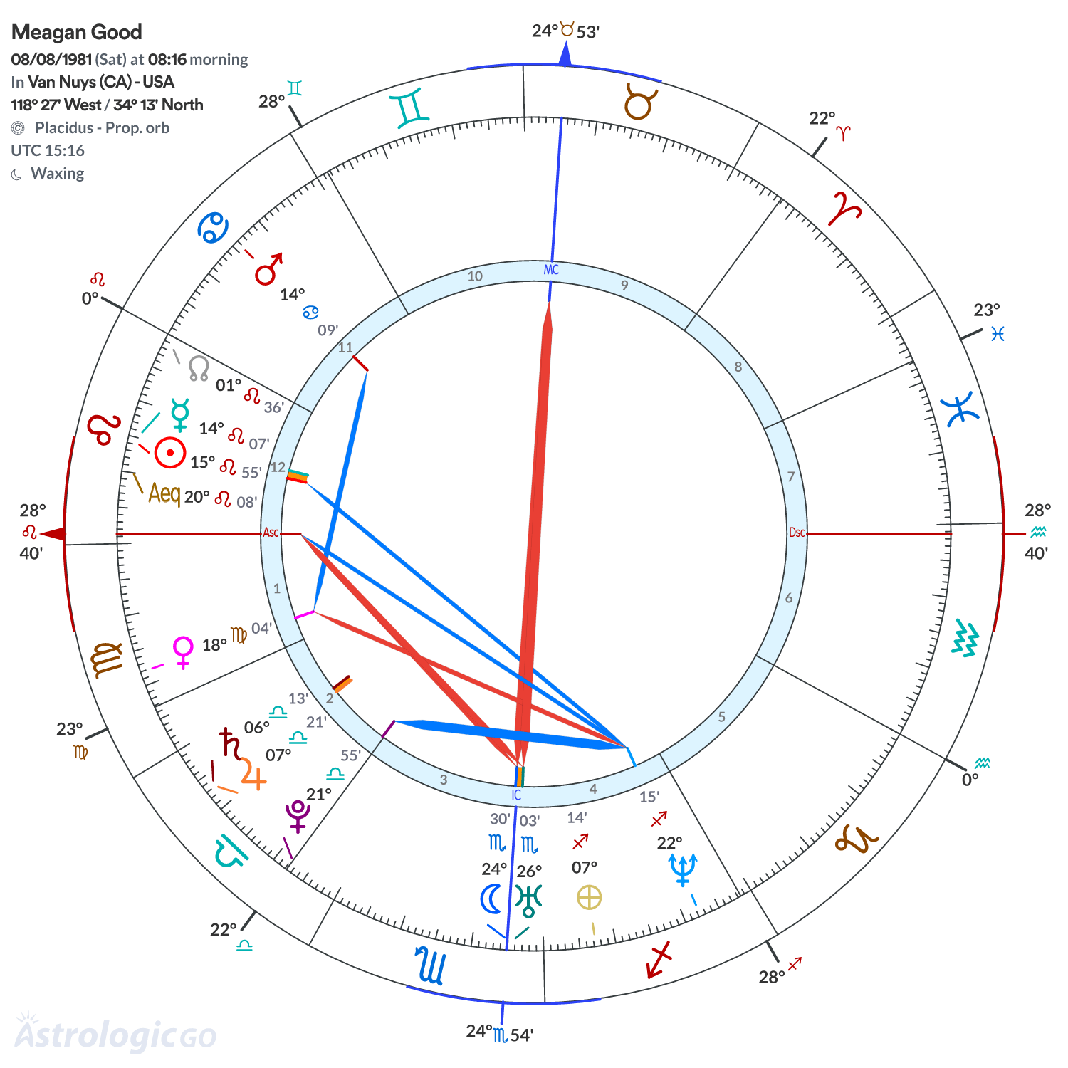 Chart wheel - Meagan Good