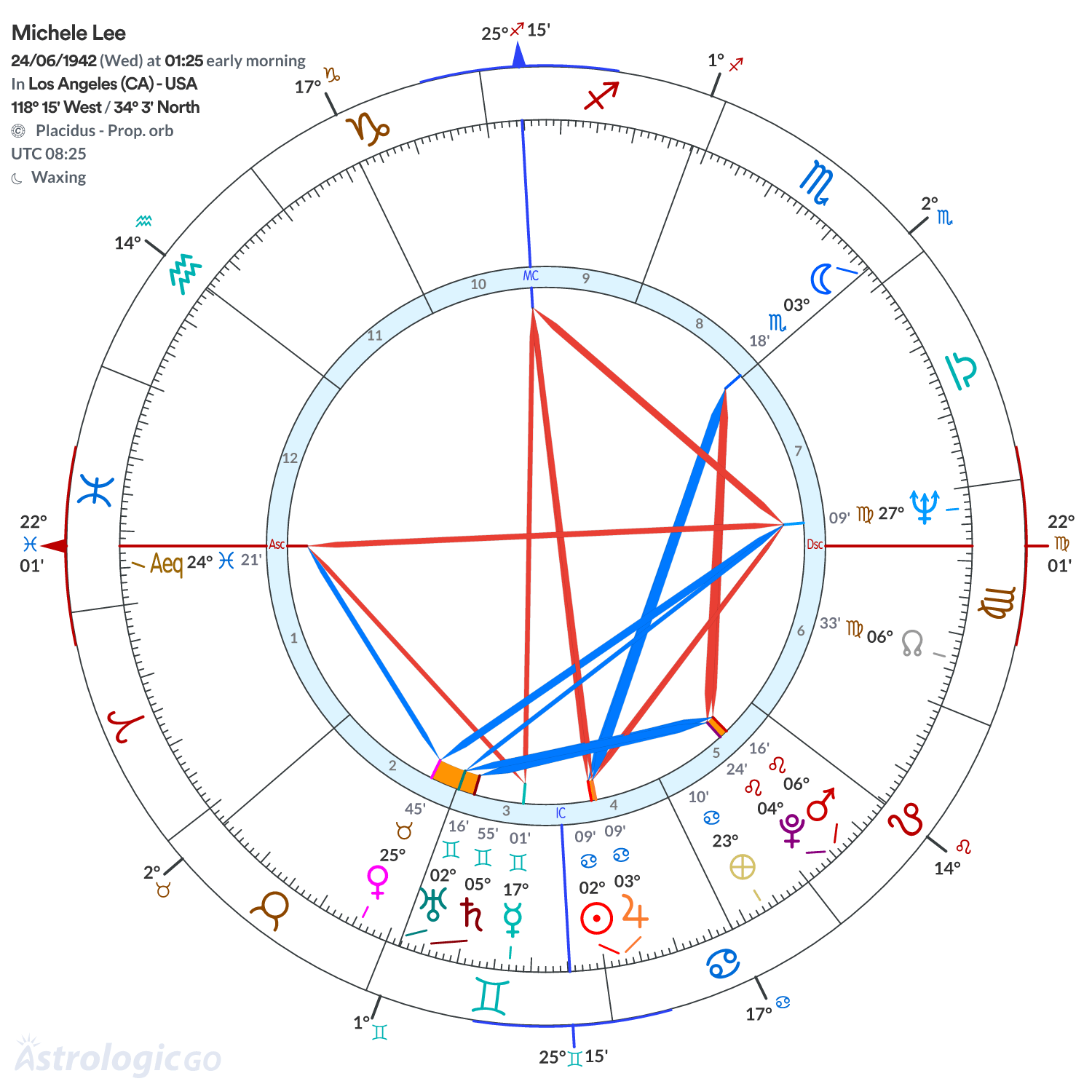 Chart wheel - Michele Lee