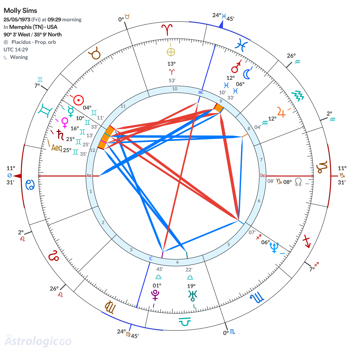 Chart wheel - Molly Sims