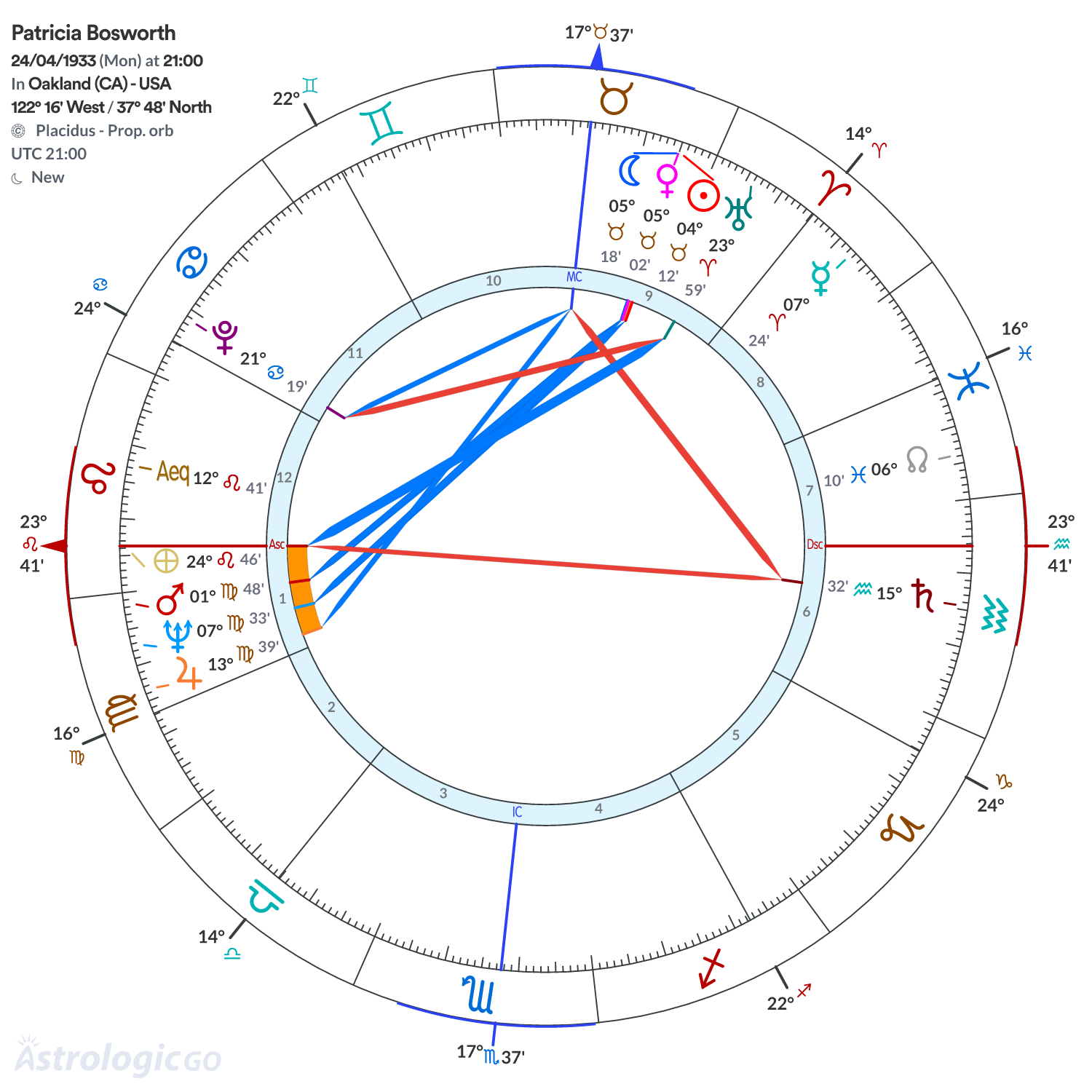 Chart wheel - Patricia Bosworth