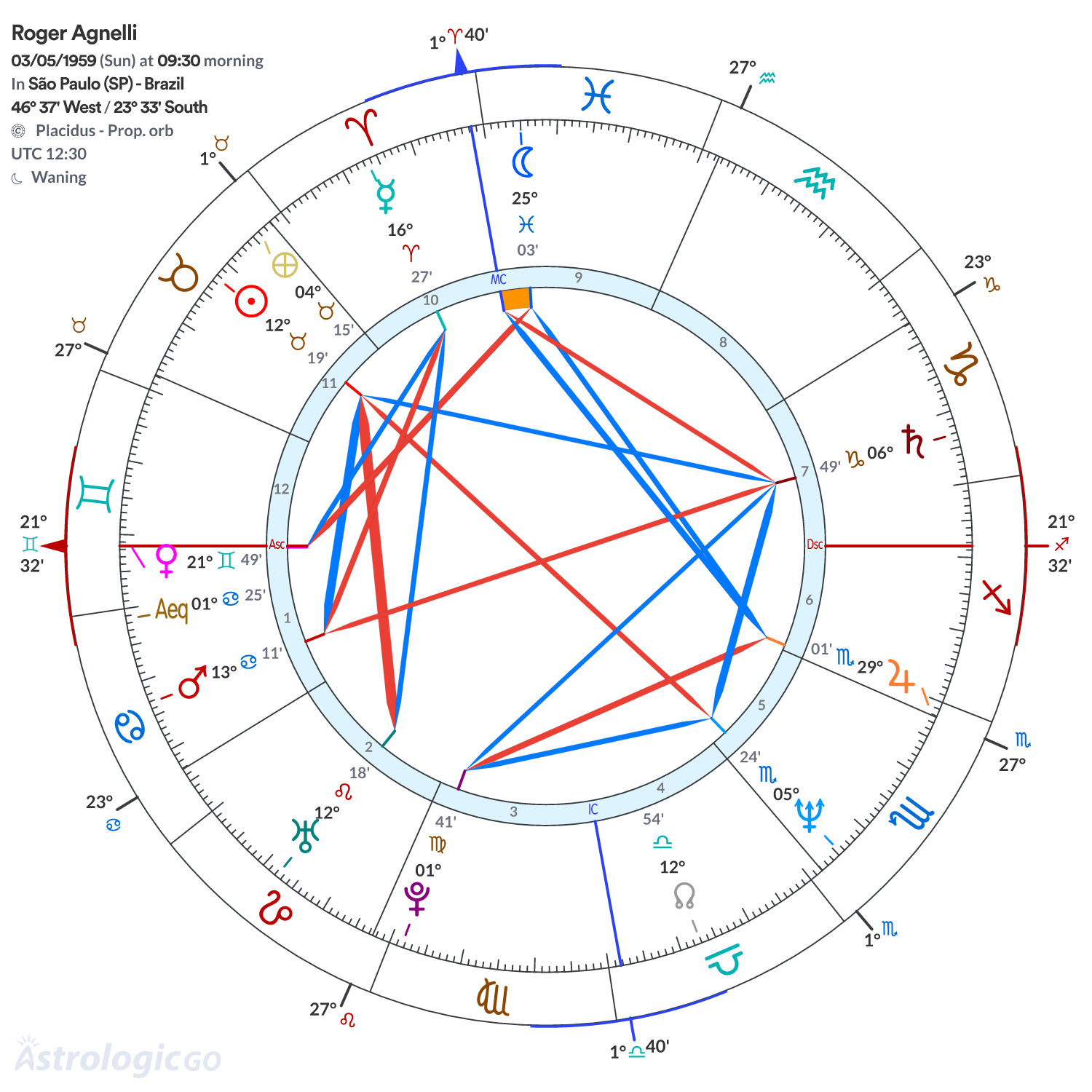 Chart wheel - Roger Agnelli