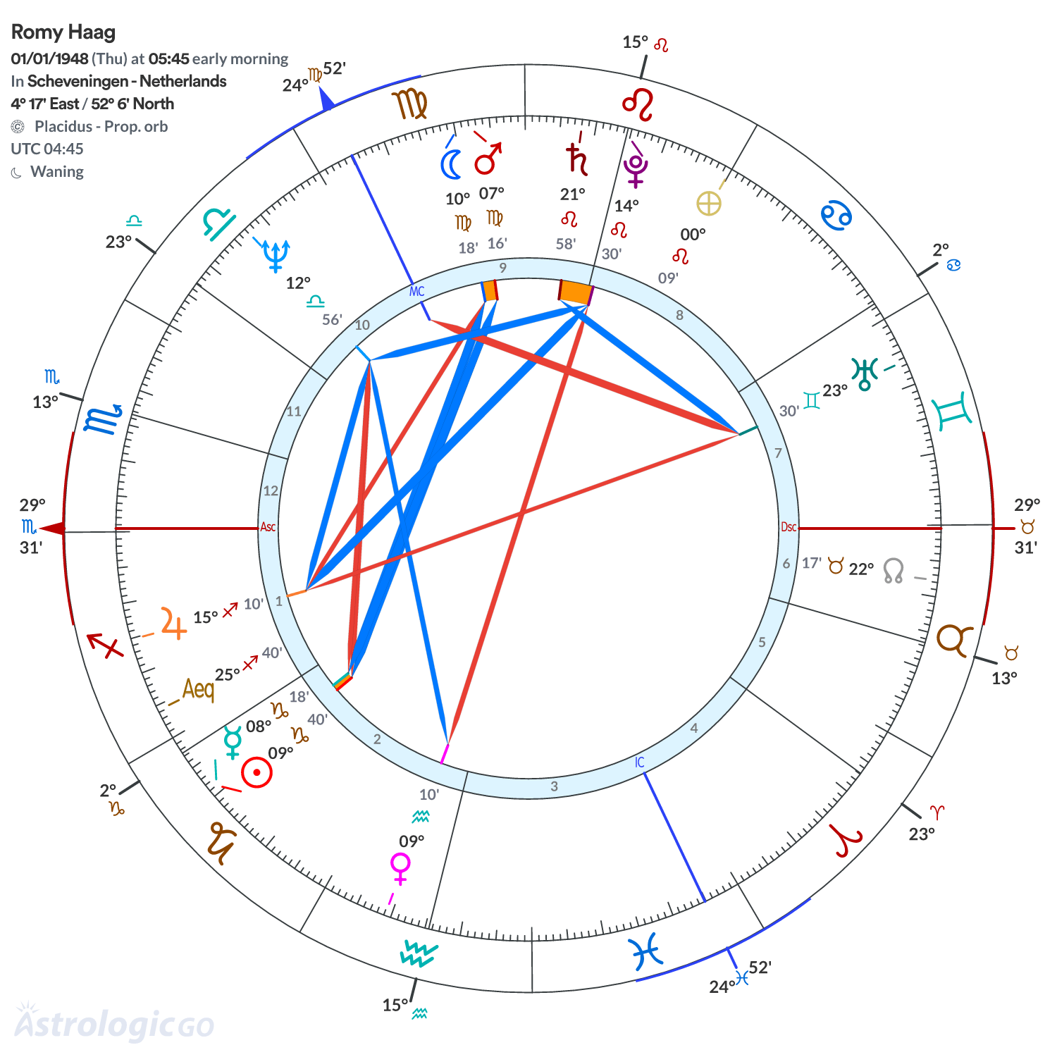Chart wheel - Romy Haag