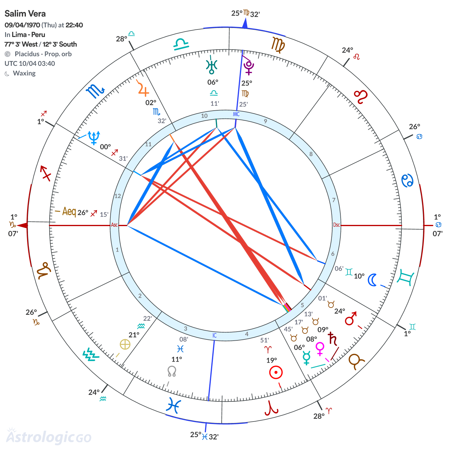 Chart wheel - Salim Vera