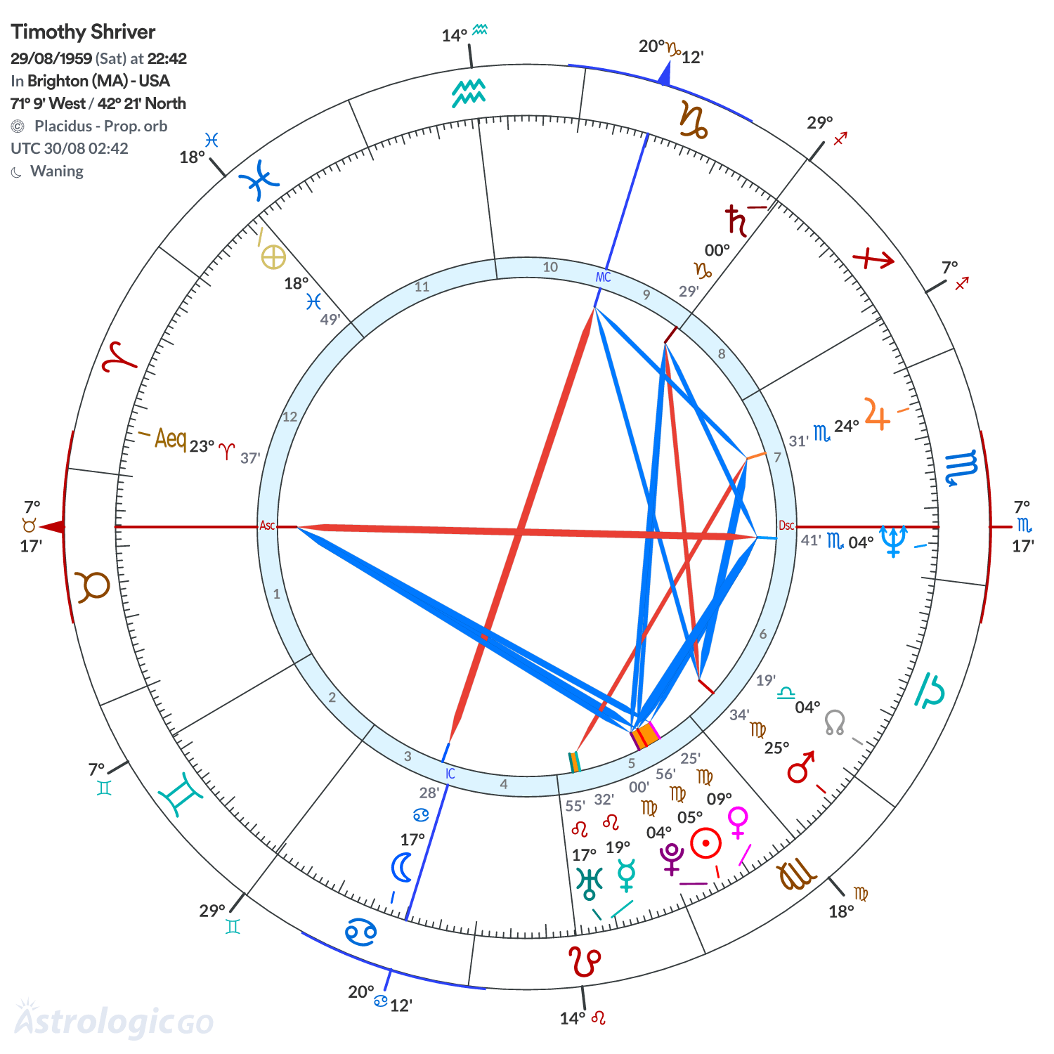 Chart wheel - Timothy Shriver