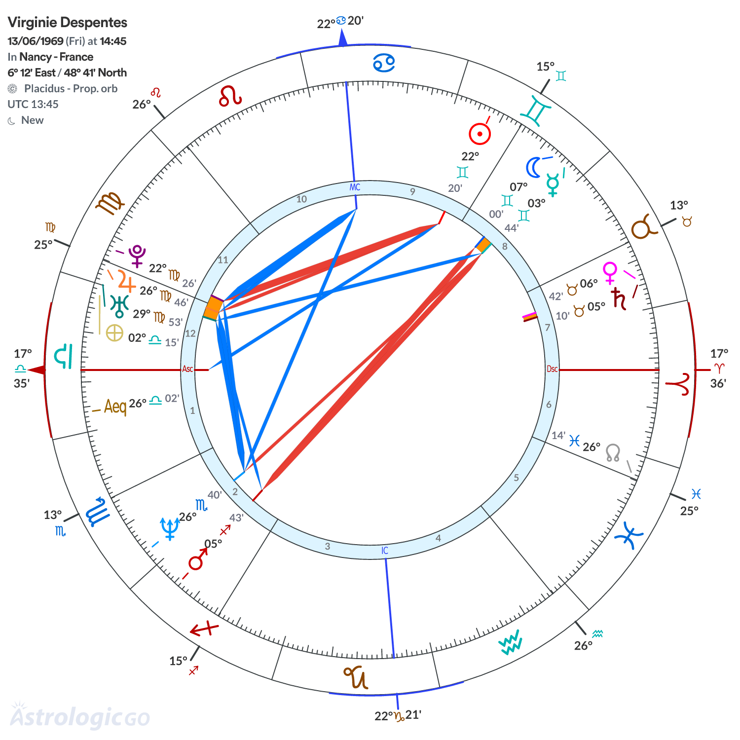 Chart wheel - Virginie Despentes